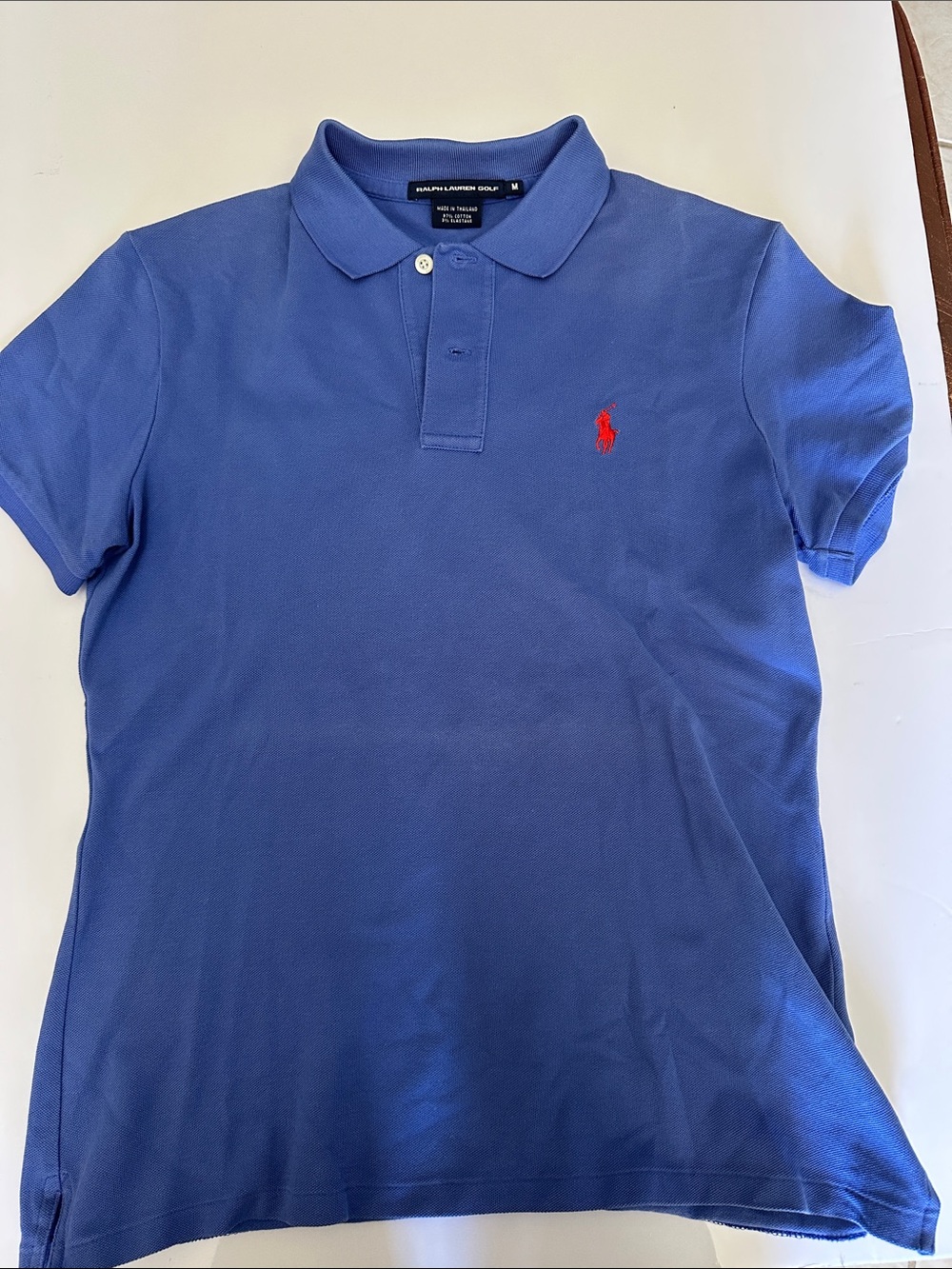 Ralph Lauren Blue Polo Shirt with Red Pony